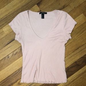 Fitted V-neck